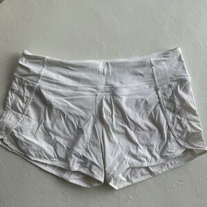 White lululemon shorts